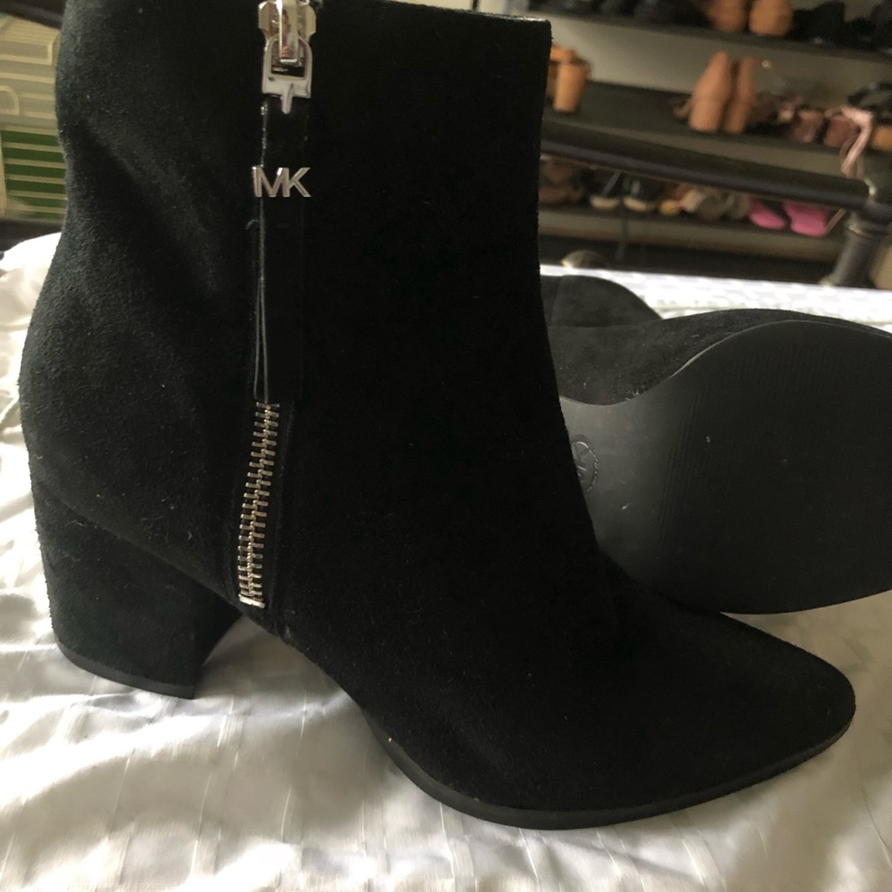 Michael Kors suede black booties